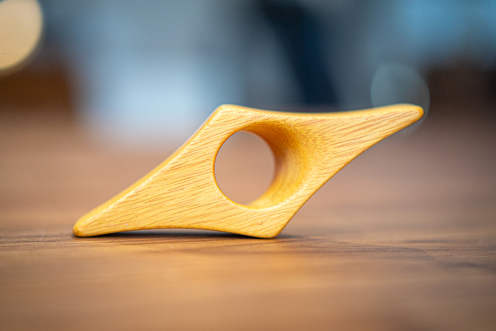 Book Lover's Thumb Thingy, handmade osage, wood, comfortably hold your book in either hand